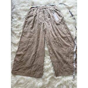NWT Young Fabulous & Broke High Rise Wide Leg Brown‎ Trousers Small